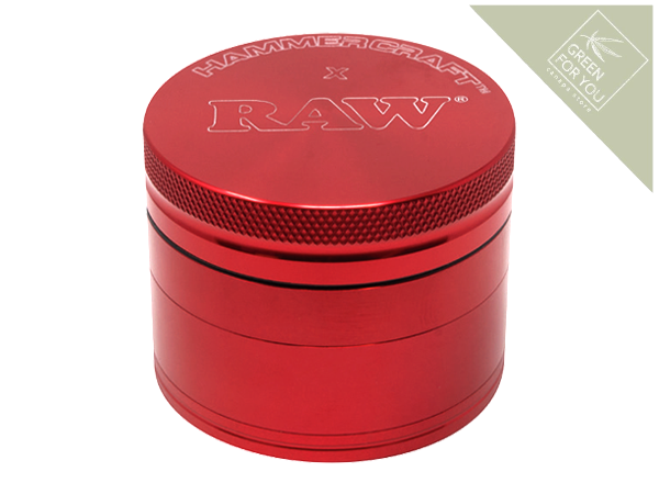 RAW-Hammercraft-4pc-Grinder-red