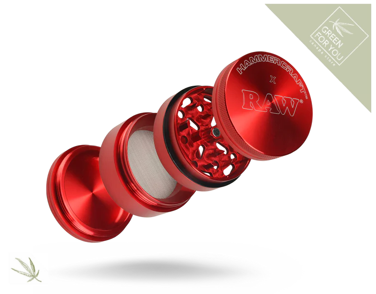 RAW-Hammercraft-4pc-Grinder-red_gfy
